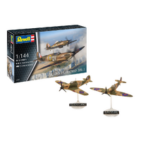 REVELL 03771 SPITFIRE MK.1A AND HURRICANE MK.1 1/144 SCALE PLASTIC MODEL KIT