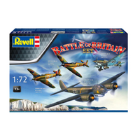 REVELL 03766 BATTLE OF BRITAIN 85TH ANNIVERSARY SET INCLUDED HURRICANE SPITFIRE JU 87 AND JU 88 1/72 SCALE PLASTIC MODEL KIT