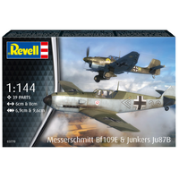 REVELL 03770 MESSERSCHMITT BF109E AND JUNKERS JU87B 1/144 SCALE PLASTIC MODEL KIT