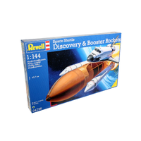 MODEL 04736 SPACE SHUTTLE DISCOVERY/ROCKETS  1/144 SCALE PLASTIC MODEL KIT