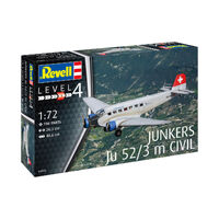 REVELL 04975 1/72  JUNKERS JU 52/3 m CIVIL PLASTIC MODEL KIT