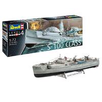 REVELL 05162 GERMAN FAST ATTACK CRAFT S-100 CLASS 1/72 SCALE PLASTIC MODEL KIT BOAT