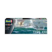 REVELL 05177 GERMAN SUBMARINE TYPE XXI 1/144 SCALE PLASTIC MODEL KIT