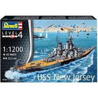 REVELL 05183 USS NEW JERSEY BATTLESHIP 1/1200 SCALE PLASTIC MODEL SHIP KIT