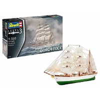 REVELL 05432 GERMAN NAVY GORCH FOCK 3 MAST SAILING BARQUE 1/350 SCALE PLASTIC MODEL KIT