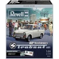 REVELL 05630 60TH ANNIVERSARY TRABANT 601 EXCLUSIVE EDITION 1/24 SCALE PLASTIC MODEL VEHICLE KIT
