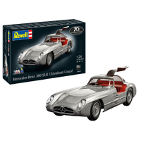REVELL 05633 MERCEDES BENZ 300 SLR UHLENHAUT COUPE 70 YEARS ANNIVERSARY GIFT SET 1/24 SCALE PLASTIC MODEL KIT WITH PAINT AND GLUE