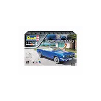 REVELL 05647 1964 FORD MUSTANG 60 YEARS OF MUSTANG 1/24 SCALE PLASTIC MODEL KIT INCLUDED PAINT AND GLUE