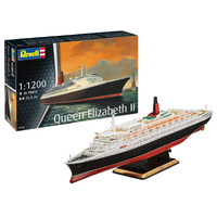 REVELL 05806 QUEEN ELIZABETH II CUNARD LINE 1/1200 SCALE PLASTIC MODEL KIT
