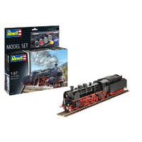 REVELL 62167 SCHELLZUGLOKOMOTIVE EXPRESS LOCOMOTIVE BR 18 505 AND TENDER 2-3T 38 SET WITH PAINT GLUE AND BRUSH 1/87 SCALE PLASTIC MODEL KIT