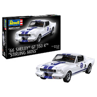 REVELL 07736 66 SHELBY GT350 R STIRLING MOSS 1/24 SCALE PLASTIC MODEL KIT