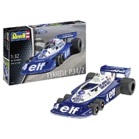 REVELL 07741 ELF RACING TYRRELL P34/2 6 WHEEL FORMULA 1 1/32 SCALE PLASTIC MODEL KIT