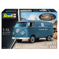 REVELL 07742 VW TYPE 1  KASTENWAGEN/PANEL VAN KOMBI 1/16 SCALE PLASTIC MODEL KIT