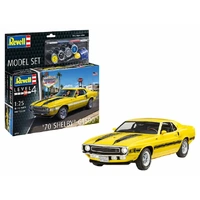 REVELL 67729 1970 SHELBY MUSTANG GT500 GIFT SET INCLUDES PAINT AND GLUE 1/25 SCALE PLASTIC MODEL KIT