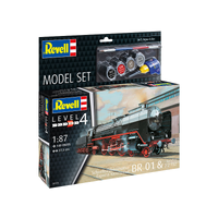REVELL 62172 SCHNELLZUGLOMOTIVE EXPRESS LOCOMOTIVE BR01 AND TENDER 2 2T32 MODEL SET INCLUDES PAINT AND GLUE 1/87 SCALE PLASTIC MODEL KIT