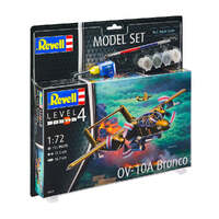 REVELL 63909 OV-10A BRONCO 1/72 SCALE PLASTIC MODEL KIT WITH GLUE AND AQUA COLOUR PAINTS