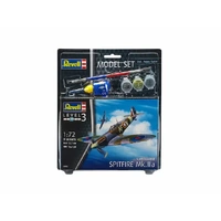REVELL 63953 SUPERMARINE SPITFIRE MK.IIA MODEL SET 1/72 SCALE PLASTIC MODEL KIT INCLUDING PAINT AND GLUE