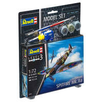 REVELL 64164 SUPERMARINE SPITFIRE MK V MODEL SET WITH PAINTS AND GLUE PLASTIC MODEL KIT