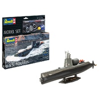 REVELL 65184 U.S.S NAUTILUS 1/305 SCALE PLASTIC MODEL KIT WITH GLUE AND PAINTS