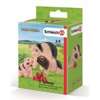 SCHLEICH SC42422 MINIATURE PIG MOTHER & PIGLETS