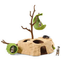 SCHLEICH 42530 WILD LIFE NATIONAL GEOGRAPHIC MEERCAT HANGOUT
