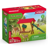 SCHLEICH 42658 FARM WORLD FEEDING THE FORREST ANIMALS 39PC