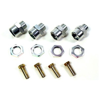 ABSIMA 2560023 1/10 SCALE ALUMINIUM 12MM TO 17MM EXTENDED WHEEL HUB HEX ADAPTOR +15MM