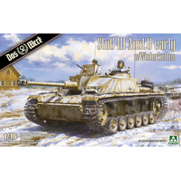 DAS WERK 16003 STUG III AUSF.H WITH WINTERKETTEN TRACK EXTENSIONS 1/16 SCALE PLASTIC MODEL KIT TANK