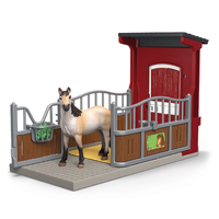 SCHLEICH 42724 FARM WORLD PONYBOX WITH MUSTANG MARE