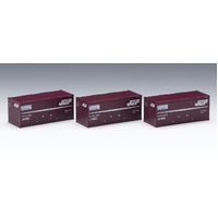 TOMIX  3301 N 30A CONTAINER RED WITH LOGO  3 PCS