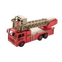 AOZORA CARS CRAFT - FIRE LADDER TRUCK PAPER MODEL KIT CC-E1