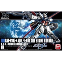 BANDAI 5058779 HG GAT-X105 PLUS AQM SLASH E-X01 AILE STRIKE GUNDAM O.M.N.I.ENFORCER MOBILE SUIT 1/44 SCALE PLASTIC MODEL KIT