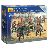 ZVEZDA 6810 FRENCH FOOT ARTILLERY 1812-1814 1:71 PLASTIC MODEL FIGURES