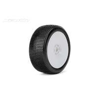 JETKO JKO1003DWSSG 1/8 MARCO BUGGY TYRES /DISH/WHITE RIM/ SUPER SOFT/GLUED  2PCS