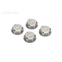 JETKO 6301HA 17MM ALUMINIUM COVERED SERRATED WHEEL NUT HARD ANODIZING 4PCS