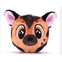 BOUNCIBLES ZIKO - BROWN DOG PLUSH BALL