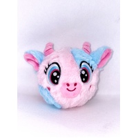 BOUNCIBLES MOOZY - PINK AND BLUE COW PLUSH BALL