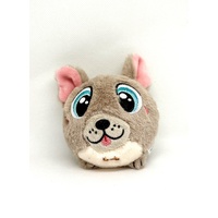 BOUNCIBLES BONE - BEIGE FRENCH BULLDOG PLUSH BALL