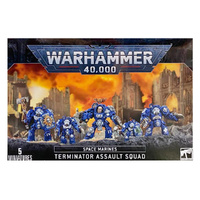 WARHAMMER 40000 48-34 SPACE MARINES TERMINATOR ASSAULT SQUAD INCLUDES 5 MINIATURES