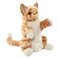 HANSA CREATION 7182 GINGER CAT HAND PUPPET 30CM