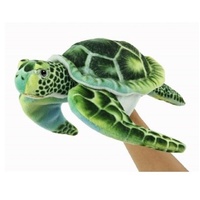 HANSA CREATION 8150 GREEN TURTLE HAND PUPPET