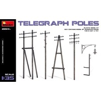 MINIART 35541A TELEGRAPH POLES 1/35 SCALE PLASTIC MODEL KIT
