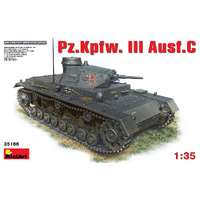 MINIART 35166 PZ.KPFW III AUSF.C PANZER III 1/35 SCALE PLASTIC MODEL KIT