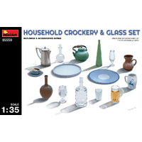 MINIART 35559 HOUSEHOLD CROCKERY AND GLASS SET 1/35 SCALE PLASTIC MODEL KIT