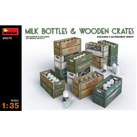 MINIART 35573 MILK BOTTLES AND WOODEN CRATES 1/35 SCALE PLASTIC MODEL KIT