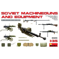 MINIART 35255 SOVIET MACHINEGUNS AND EQUIPMENT AND PTRD-41 ANTI-TANK GUN 1/35 SCALE PLASTIC MODEL KIT