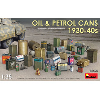 MINIART 35595 OIL AND PETROL CANS 1930-40'S 1/35 SCALE PLASTIC MODEL KIT
