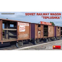 MINIART 35300 SOVIET RAILWAY WAGON TEPLUSHKA 1/35 SCALE PLASTIC MODEL KIT