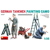 MINIART 35327 GERMAN TANKMEN PAINTING CAMO 1/35 SCALE PLASTIC MODEL KIT
