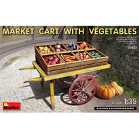 MINIART 35623 MARKET CART WITH VEGETABLES 1/35 SCALE PLASTIC MODEL KIT